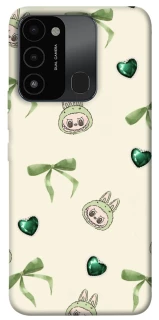 Чохол на TECNO Spark 8C Labubu Green Heart фото 1 з 1