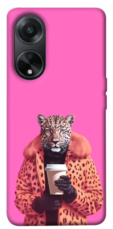 Чехол на Oppo A98 Леопард с кофе фото 1 из 1