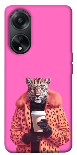 Чехол на Oppo A98 Леопард с кофе фото 1 из 1