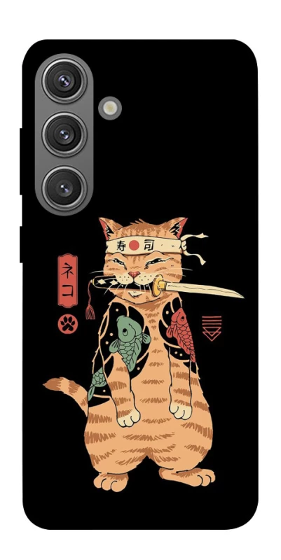 Чохол на Samsung Galaxy S24 Кіт-самурай фото 1 з 1