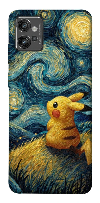 Чохол на Motorola Moto G32 Pikachu and Van Gogh фото 1 з 1