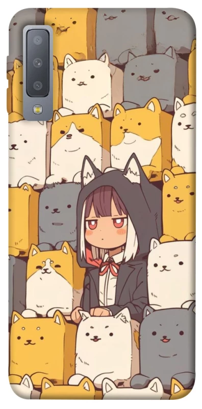 Чохол на Samsung A750 Galaxy A7 (2018) Like a cat фото 1 з 1