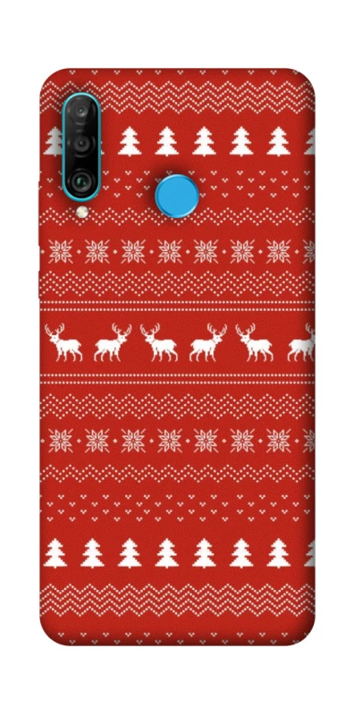 Чехол на Huawei P30 lite Новогодний v12 фото 1 из 1