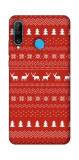 Чехол на Huawei P30 lite Новогодний v12 фото 1 из 1