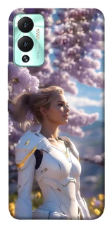 Чехол на Infinix Hot 12 Play Cyber space girl ver.1 фото 1 из 1