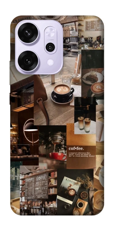 Чохол на Oppo Reno 14 Pro Coffee collage ver.2 фото 1 з 1