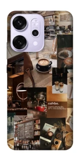 Чехол на Oppo Reno 14 Pro Coffee collage ver.2 фото 1 из 1