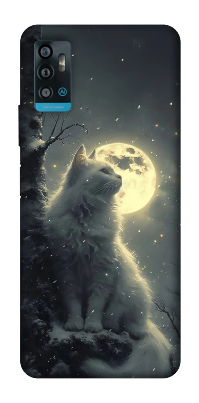 Чохол на ZTE Blade A71 Кіт під місяцем фото 1 з 1