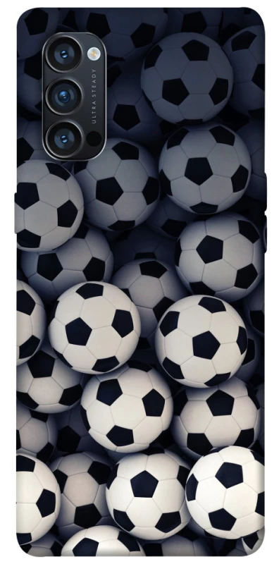 Чехол на Oppo Reno 4 Pro 5G Футбольные мячи фото 1 из 1