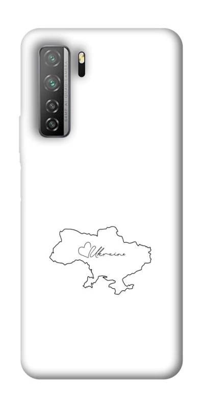 Чохол на Huawei Nova 7 SE Ukraine map фото 1 з 1