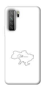 Чохол на Huawei Nova 7 SE Ukraine map фото 1 з 1
