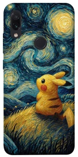 Чехол на Xiaomi Redmi Note 7 / Note 7 Pro / Note 7s Pikachu and Van Gogh фото 1 из 1