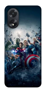 Чехол на Oppo A18 Marvel heroes фото 1 из 1