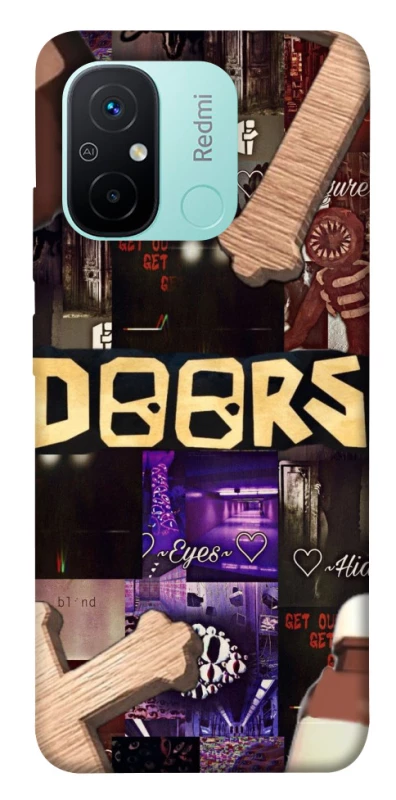 Чохол на Xiaomi Redmi 12C / Poco C55 Roblox doors dark mode фото 1 з 1