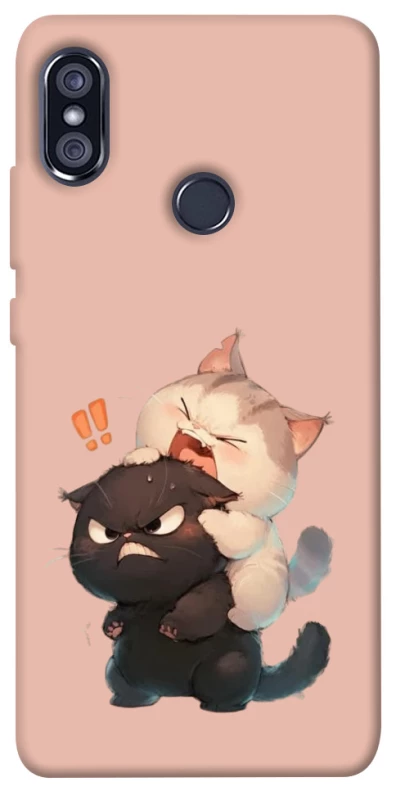 Чехол на Xiaomi Redmi Note 5 Pro / Note 5 (AI Dual Camera) Сat and cat фото 1 из 1