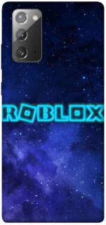 Чохол на Samsung Galaxy Note 20 Roblox Space Logo Blue фото 1 з 1