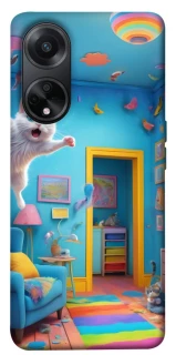 Чохол на Oppo A58 4G crazy cat фото 1 з 1