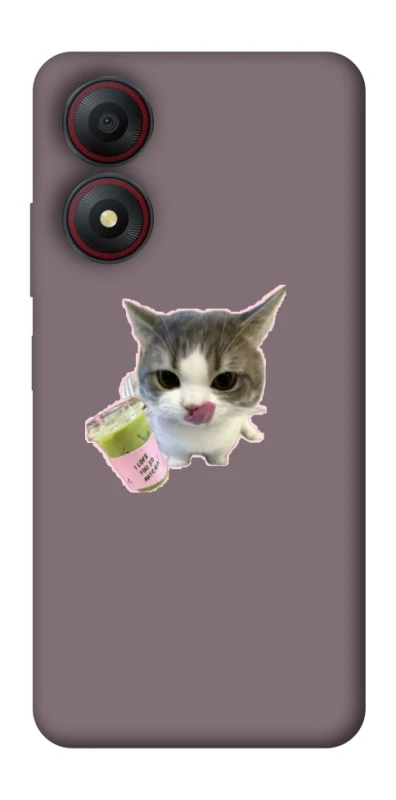 Чохол на ZTE Blade A34 4G cat matcha фото 1 з 1