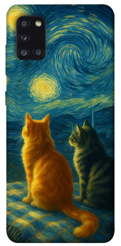 Чохол на Samsung Galaxy A31 Cats under the stars фото 1 з 1