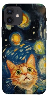 Чехол на Apple iPhone 12 (6.1") paint cat фото 1 из 1