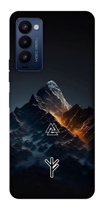Чехол на TECNO Camon 18 Pro Руны в горах фото 1 из 1