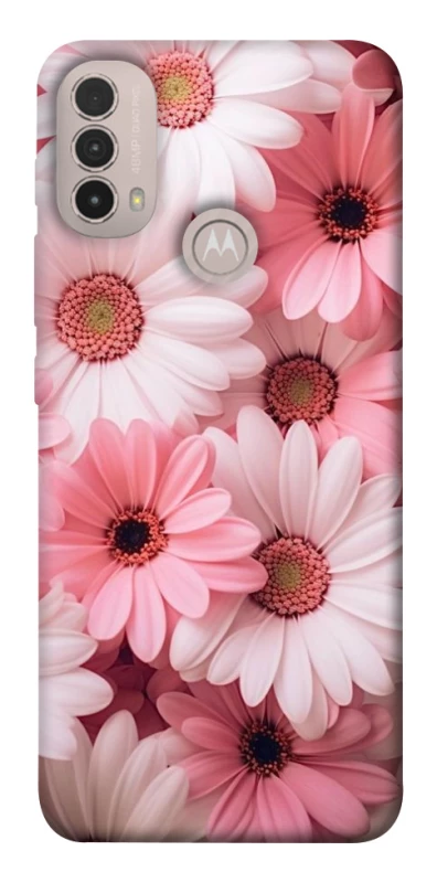 Чехол на Motorola Moto E40 Розовые цветы v2 фото 1 из 1