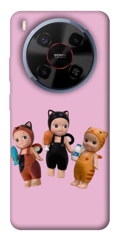 Чохол на ZTE Blade V70 Max Cat Cafe Trio фото 1 з 1