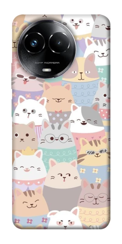 Чохол на Realme C67 4G Funny Kittens ver.2 фото 1 з 1