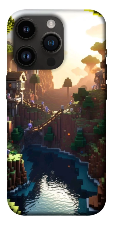 Чохол на Apple iPhone 14 Pro (6.1") Minecraft sunset фото 1 з 1