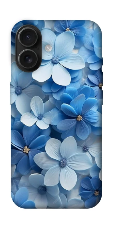 Чохол на Apple iPhone 16 Сині квіти фото 1 з 1
