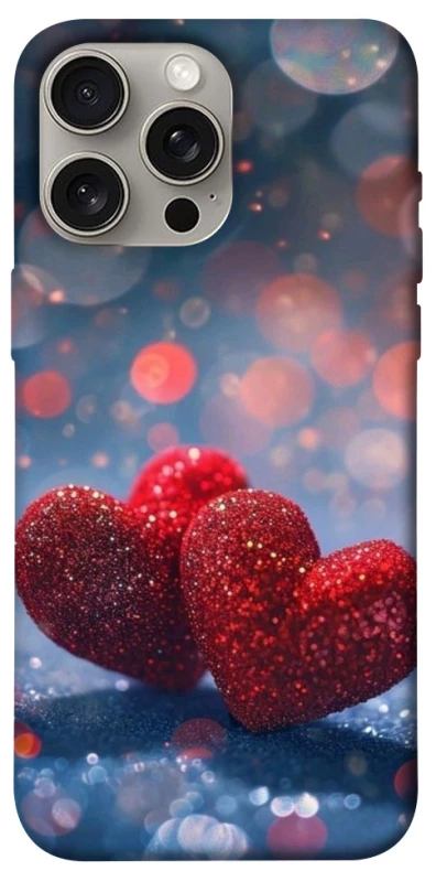 Чехол на Apple iPhone 15 Pro Max (6.7") Red hearts фото 1 из 1