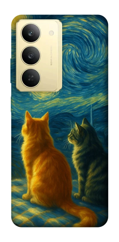 Чохол на Realme 14x Cats under the stars фото 1 з 1