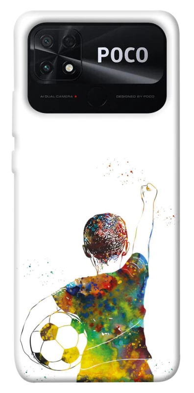 Чехол на Xiaomi Poco C40 Football Kids фото 1 из 1