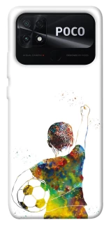 Чохол на Xiaomi Poco C40 Football Kids фото 1 з 1