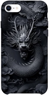 Чехол на Apple iPhone SE (2020) black dragon фото 1 из 1