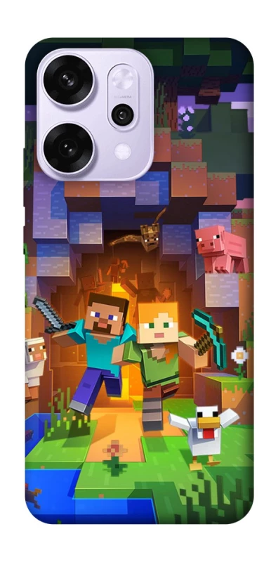 Чохол на Oppo Reno 14 Pro Minecraft game фото 1 з 1