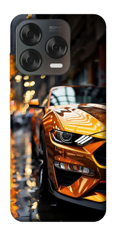 Чохол на ZTE Blade V70 Design Golden sports car фото 2 з 2