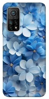 Чехол на Xiaomi Mi 10T Синие цветы фото 1 из 1
