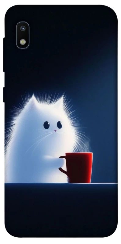 Чохол на Samsung Galaxy A10 (A105F) Чохол кіт з кавою фото 1 з 1
