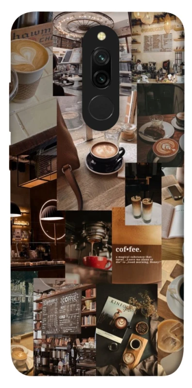 Чохол на Xiaomi Redmi 8 Coffee collage ver.2 фото 1 з 1