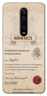 Чехол на Xiaomi Redmi K20 / K20 Pro / Mi9T / Mi9T Pro The Hogwarts acceptance letter фото 1 из 1