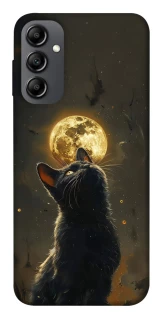 Чохол на Samsung Galaxy A14 4G/5G Кіт під місяцем v2 фото 1 з 1