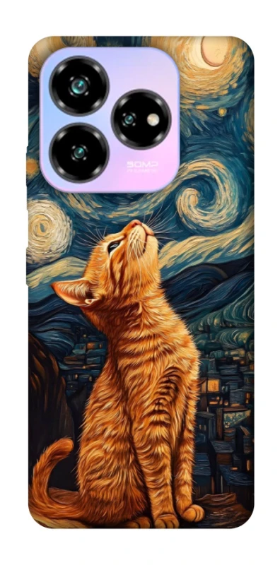 Чохол на ZTE Nubia V60 van gogh cat фото 1 з 1