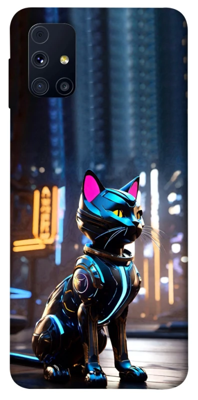 Чохол на Samsung Galaxy M31s Cyber cat фото 1 з 1