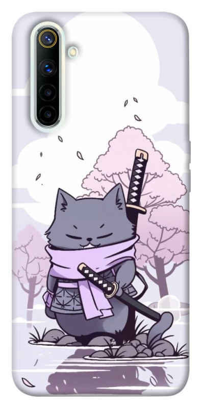 Чехол на Realme 6 Samurai cat фото 1 из 1