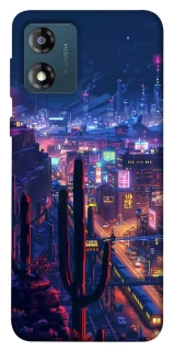 Чехол на Motorola Moto E13 Night city фото 1 из 1
