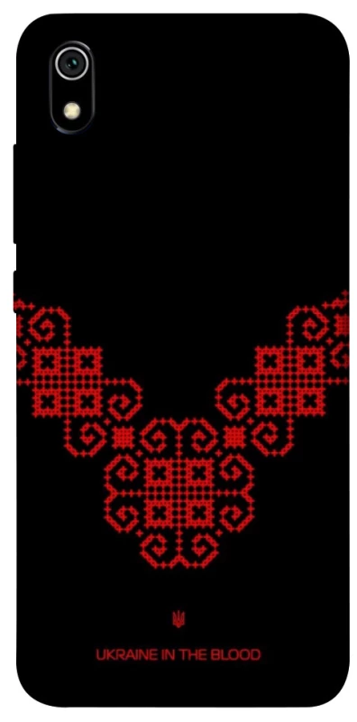 Чохол на Xiaomi Redmi 7A Чорно-червона вишиванка фото 1 з 1