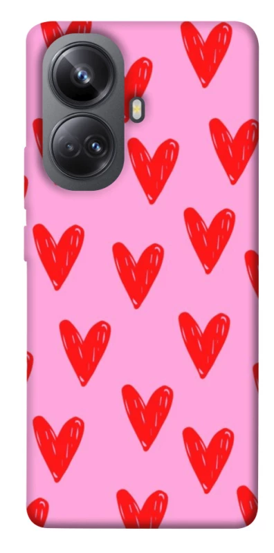Чехол на Realme 10 Pro+ Red hearts 2 фото 1 из 1