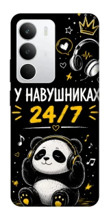 Чехол на Realme C71 У навушниках 24/7 фото 1 из 1
