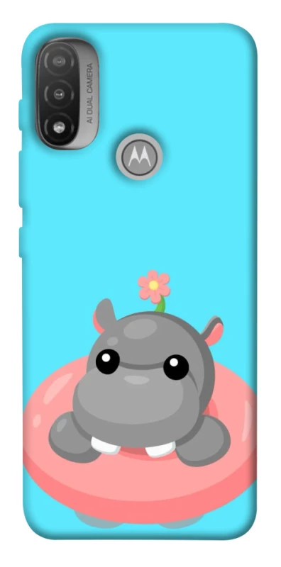 Чохол на Motorola Moto E20 Adopt Me Hippo Floatie фото 1 з 1